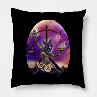 Zodiac Art Libra with Egyptian Spin Pillow