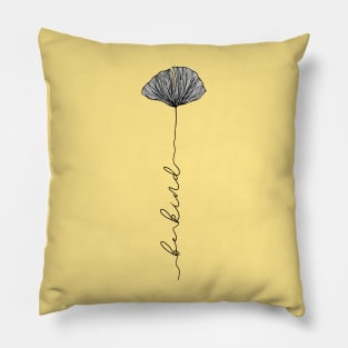 be kind botanical style Pillow