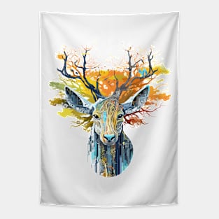 Stag Deer Animal World Wildlife Beauty Adventure Tapestry