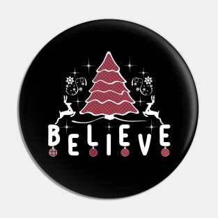 Believe Christmas Unisex T Shirts-Christmas t-shirts funny Pin