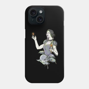 Victorian Witch Casting Magic Spell Phone Case