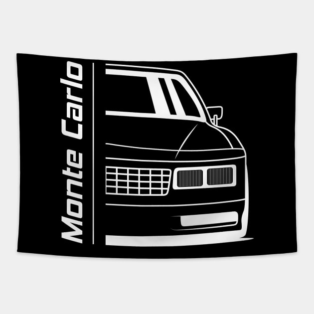 Racing Front Monte Carlo Art Tapestry by GoldenTuners