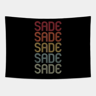 Retro Sade Wordmark Repeat - Vintage Style Tapestry