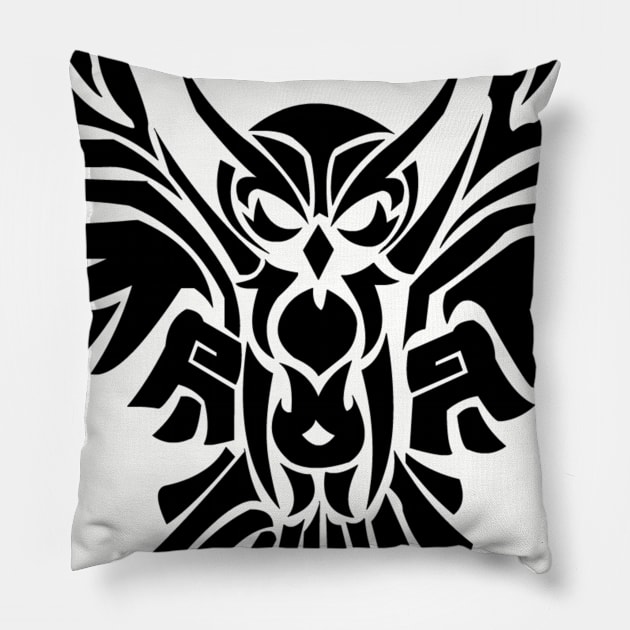 Best T-Shirt for Owl lover and fans Owl Pillow by mohamadbaradai
