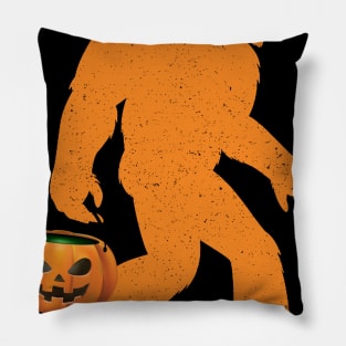 Bigfoot Funny Halloween Trick or Treat Pillow