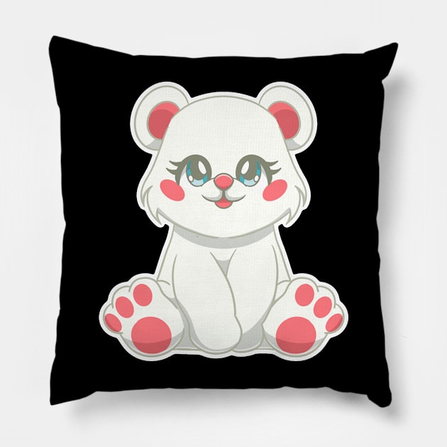 Polar Bear Pillow by Boyanton Designs