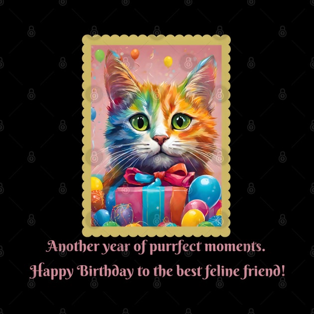Happy Birthday Cat (Cat Lovers Motivational and Inspirational Quote) by Inspire Me 