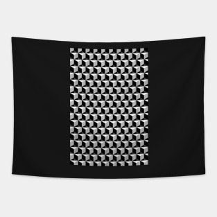 Cubes - Black and White Tapestry