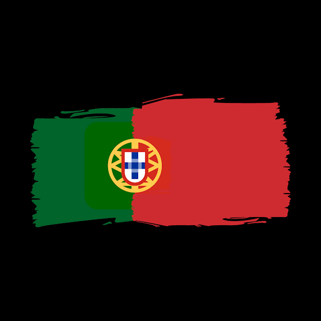 Portugal painted flag by Luso Store