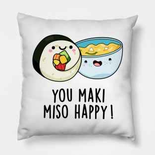 You Maki Miso Happy Cute Japanese Food Pun Pillow