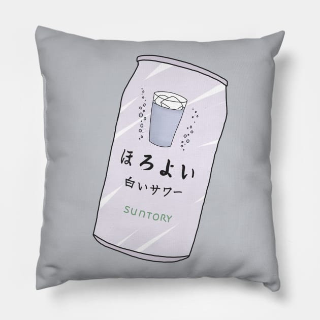 Original Soda Suntory Soft Drink Pillow by PeachPantone