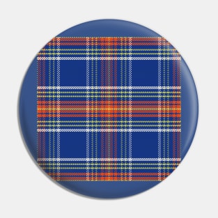 Blue Pattern Scottish tartan Pin