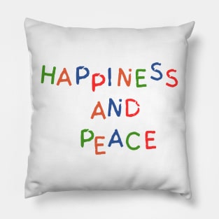 Happiness and Peace: Blissful Moments, Tranquil Heart Pillow