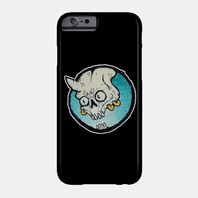 turquoise devil bones horror phone case teepublic