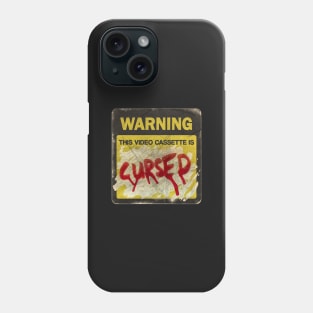 VHS Cursed tape sticker Phone Case