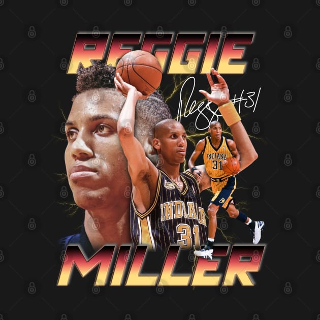 Reggie Miller Choke Sign Basketball Legend Signature Vintage Retro 80s 90s Bootleg Rap Style by CarDE