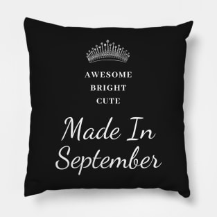 September Birthday Quotes Pillow