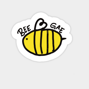 Bee Gay Pride Magnet