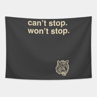 Powerful Tiger | Off White Front & Back Design Tapestry