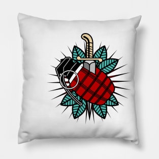 Grenade Tattoo Pillow