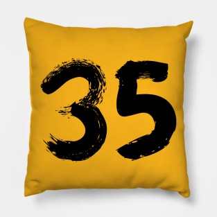 Number 35 Pillow