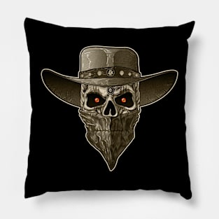 Skull Cowboy Pillow