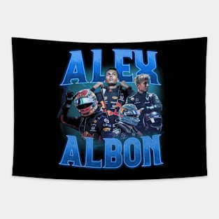 Alex Albon Collage Tapestry