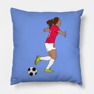 Soccer Football Girl Pillow