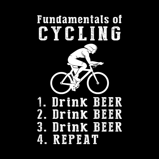 Pedals & Pints: Cycling and Beer Lover's Tee by MKGift