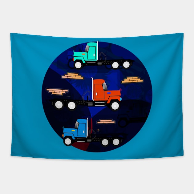 Trucks Tapestry by momomoma