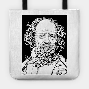 ALFRED,LORD TENNYSON ink portrait Tote