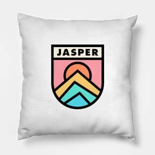 Jasper AB Retro Badge Pillow