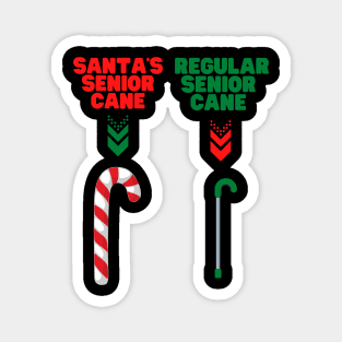 Santa's Senior Cane, Santa Cane, Candy Cane Christmas, Santa Is Getting Older, Santa Claus, Happy Holidays, Funny Xmas, Christmas Humor, Christmas Present, Merry Christmas Magnet