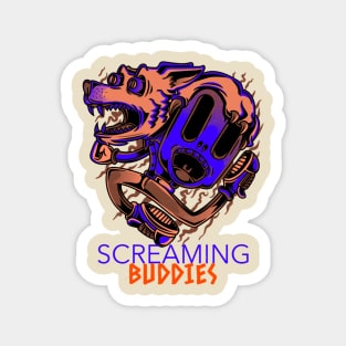 Screaming buddies Magnet