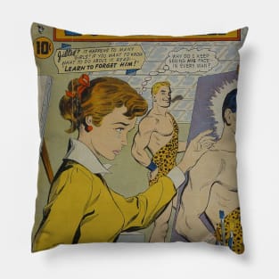 Vintage Romance Comic Book Cover - Confessions of the Lovelorn Pillow