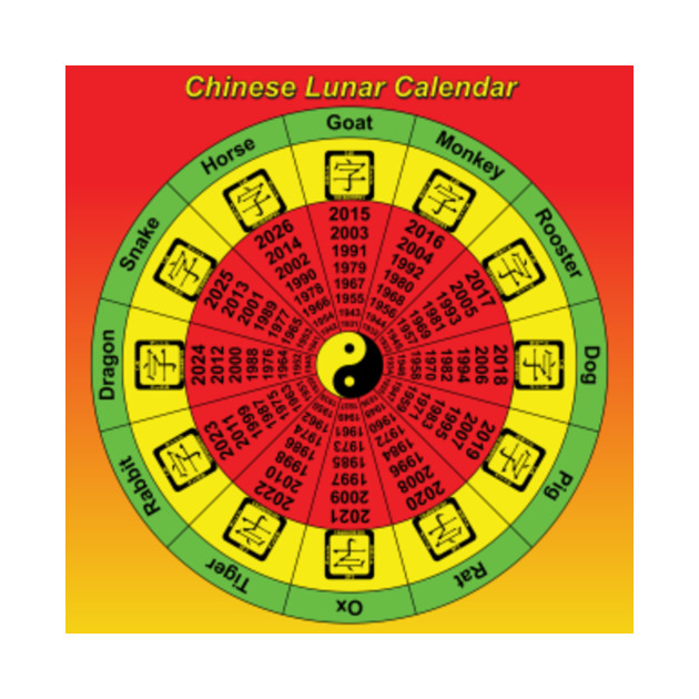LIMITED EDITION. Exclusive Chinese Lunar Calendar 5 Chinese Lunar