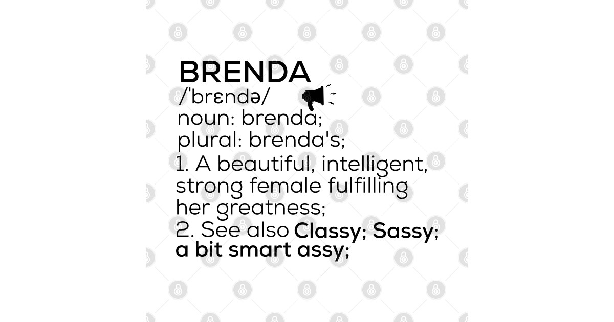 Brenda Name Definition Brenda Female Name Brenda Posters and Art