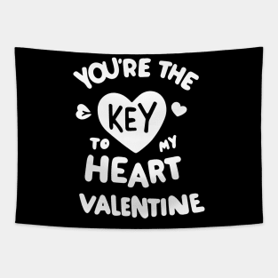 You're the Key to my Heart Valentine Tapestry