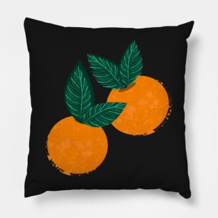 oranges with leaves Pillow