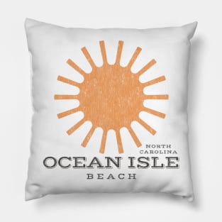 Ocean Isle Beach, NC Summertime Vacationing Beachgoing Sun Pillow