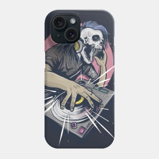 Disc Jockey Skull Phone Case