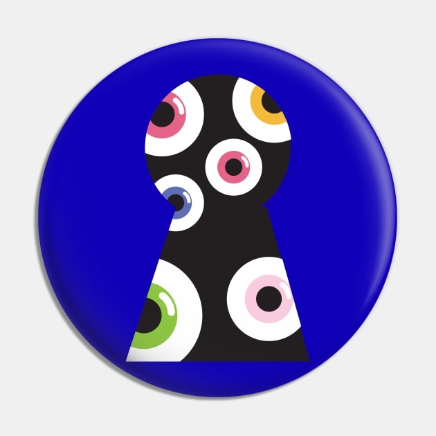 Keyhole with Eyes Pin by Robin Studio