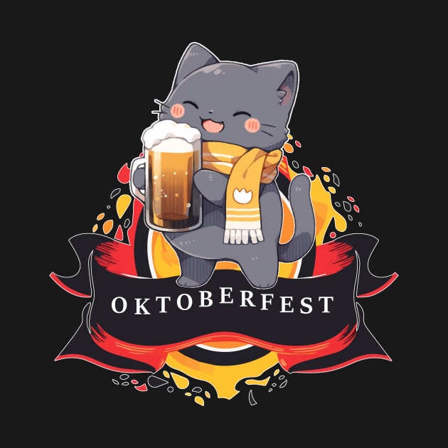 Oktoberfest Octoberfest Cat Loves Beer by Underground Cargo