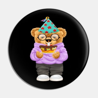 BIRTHDAY BEAR Pin