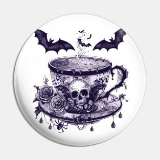 goth coffee Pin