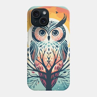 Owl and Tree of Life Phone Case