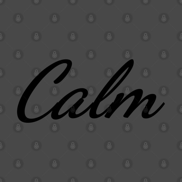 Calm Typography Art Minimal Design by HiddenPuppets