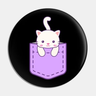 Cute Cat in pocket Pin