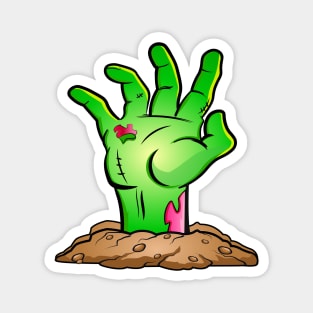 Green Zombie Hand Magnet