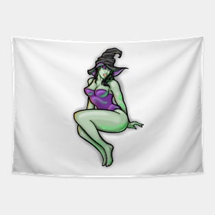 Witch pin-up Tapestry